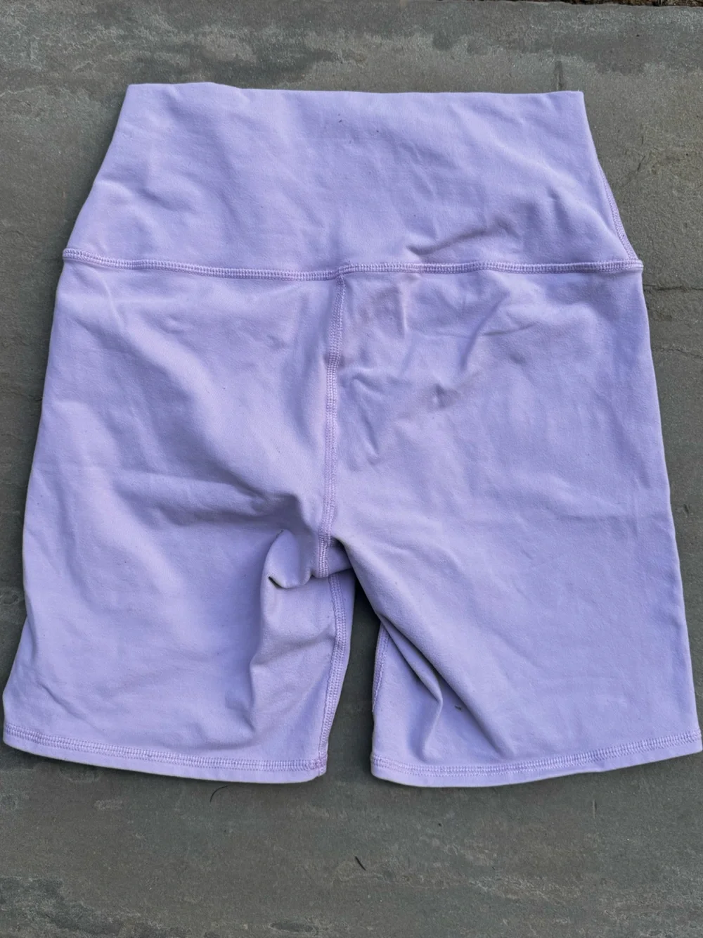 ALO Yoga Lavender High-Waist Bike Shorts